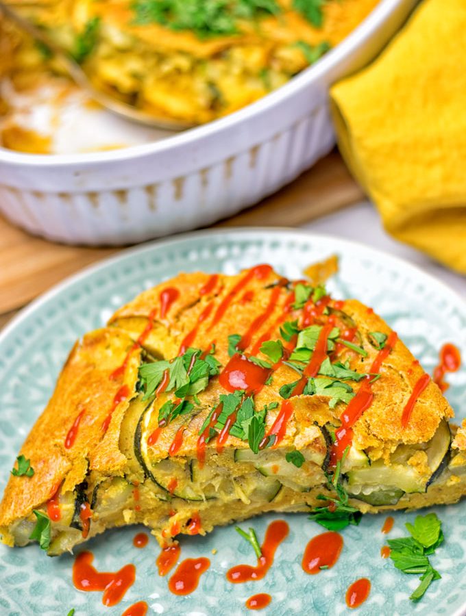 Dairy-Free Zucchini Frittata | #vegan #glutenfree 3dairyfree #paleo #plantbased #contentednesscooking