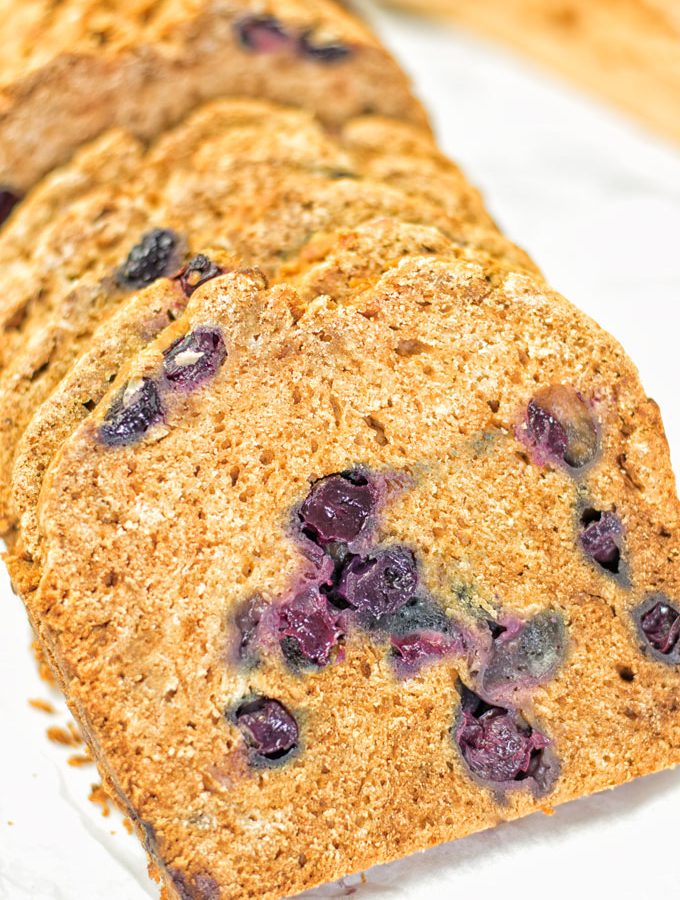 Gluten-Free Blueberry Bread | #vegan #glutenfree #contentednesscooking #plantbased #dairyfree #soyfree