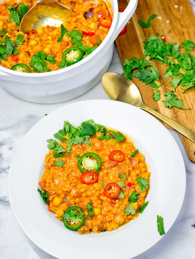 Moroccan Chickpea Lentil Soup Harira | #vegan #glutenfree #contentednesscooking #plantbased #dairyfree #soyfree