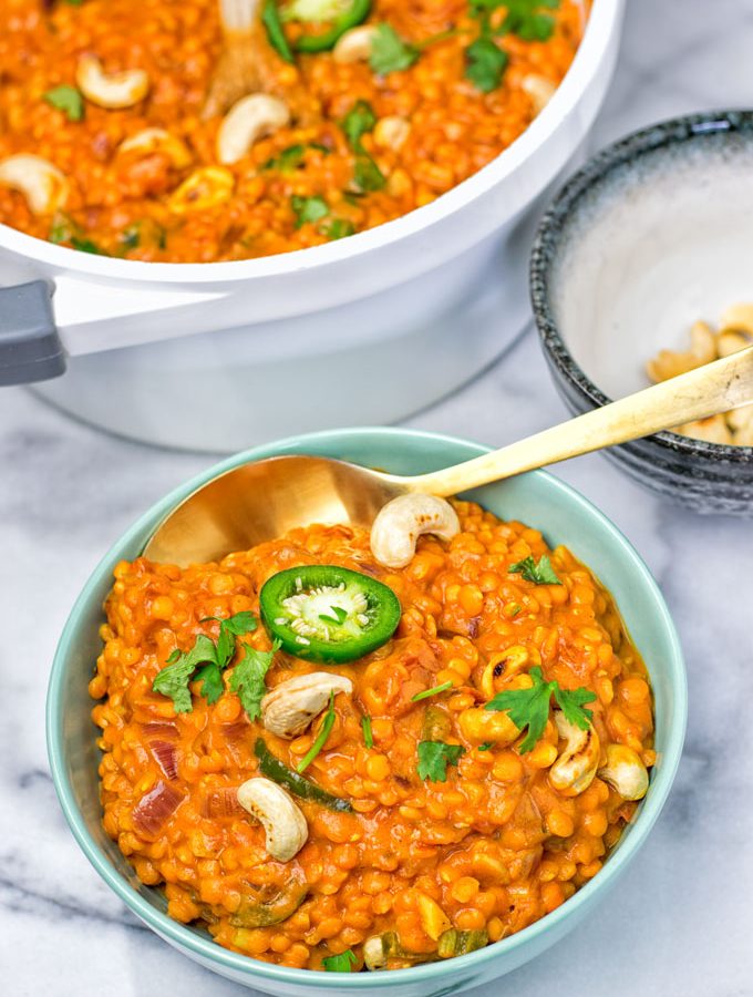 One Pot Red Lentil Dal | #vegan #glutenfree #contentednesscooking #plantbased #dairyfree #soyfree