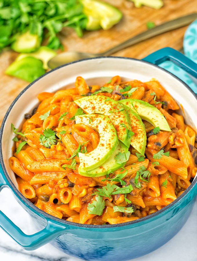 Vegetarian Fajita Pasta | #vegan #glutenfree #contentednesscooking #plantbased #dairyfree