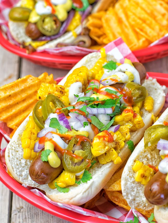 Mexican Street Corn Hot Dogs | #vegan #glutenfree #contentednesscooking #dairyfree #plantbased
