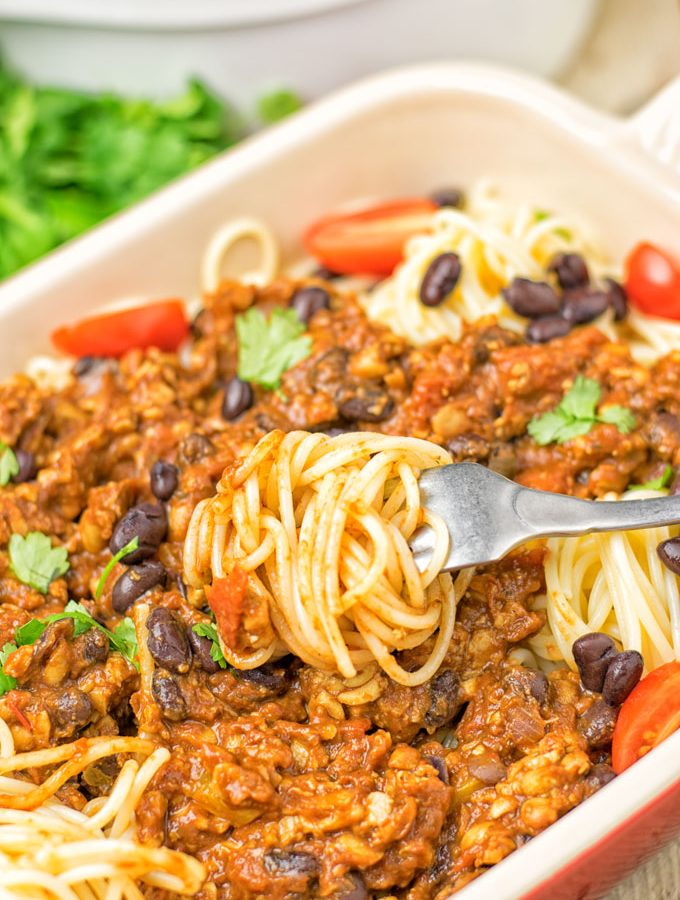 Vegetarian Cincinnati Chili | #vegan #glutenfree #contentednesscooking #plantbased #dairyfree