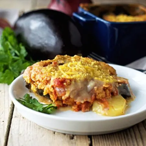 Moussaka #vegan #glutenfree www.contentednesscooking.com