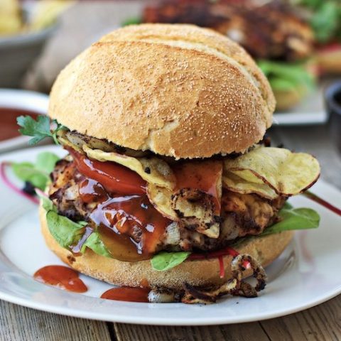 Vegan Buffalo Burger - Contentedness Cooking