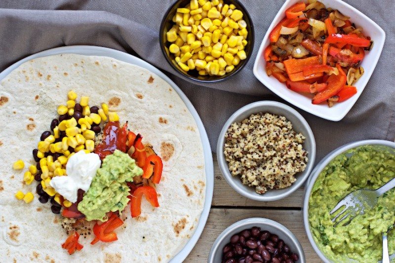 Mexican Quinoa Wraps Contentedness Cooking