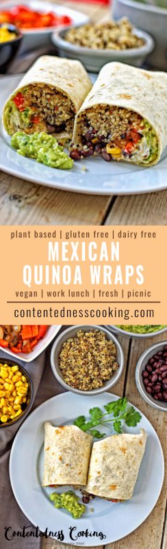 Mexican Quinoa Wraps - Contentedness Cooking