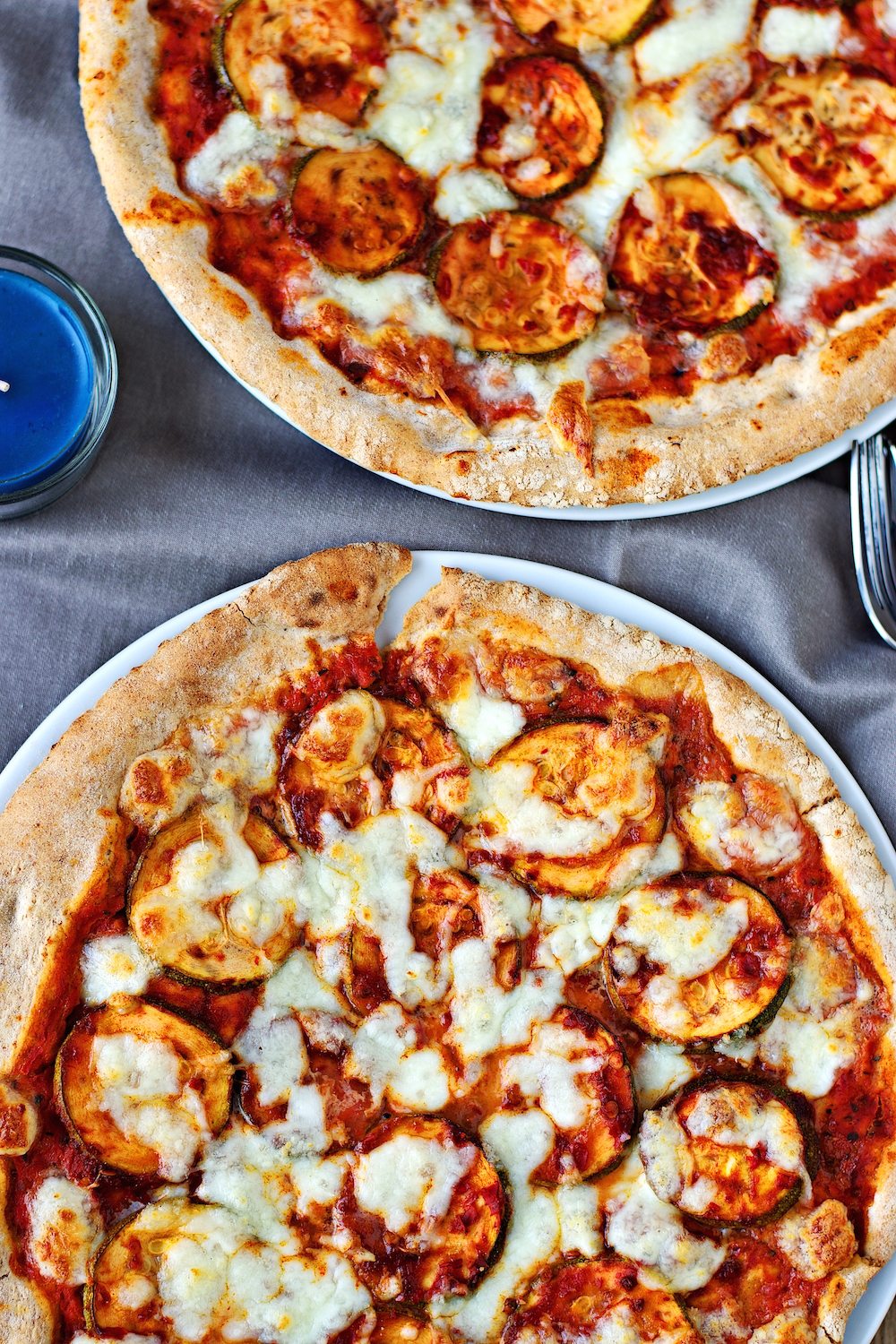 Closeup of the Vegan Pepperoni Pizza