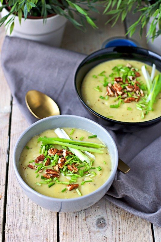 Leek and Potato Soup - Contentedness Cooking