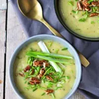 Leek and Potato Soup | #vegan #glutenfree www.contentednesscooking.com