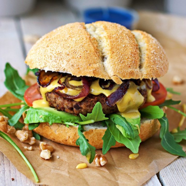 Vegan Lentil Burger #vegan #glutenfree www.contentednesscooking.com
