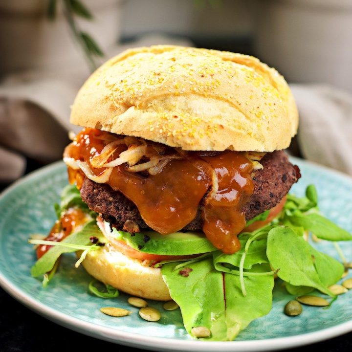 Vegan Black Bean Burger | #vegan #glutenfree www.contentednesscooking.com