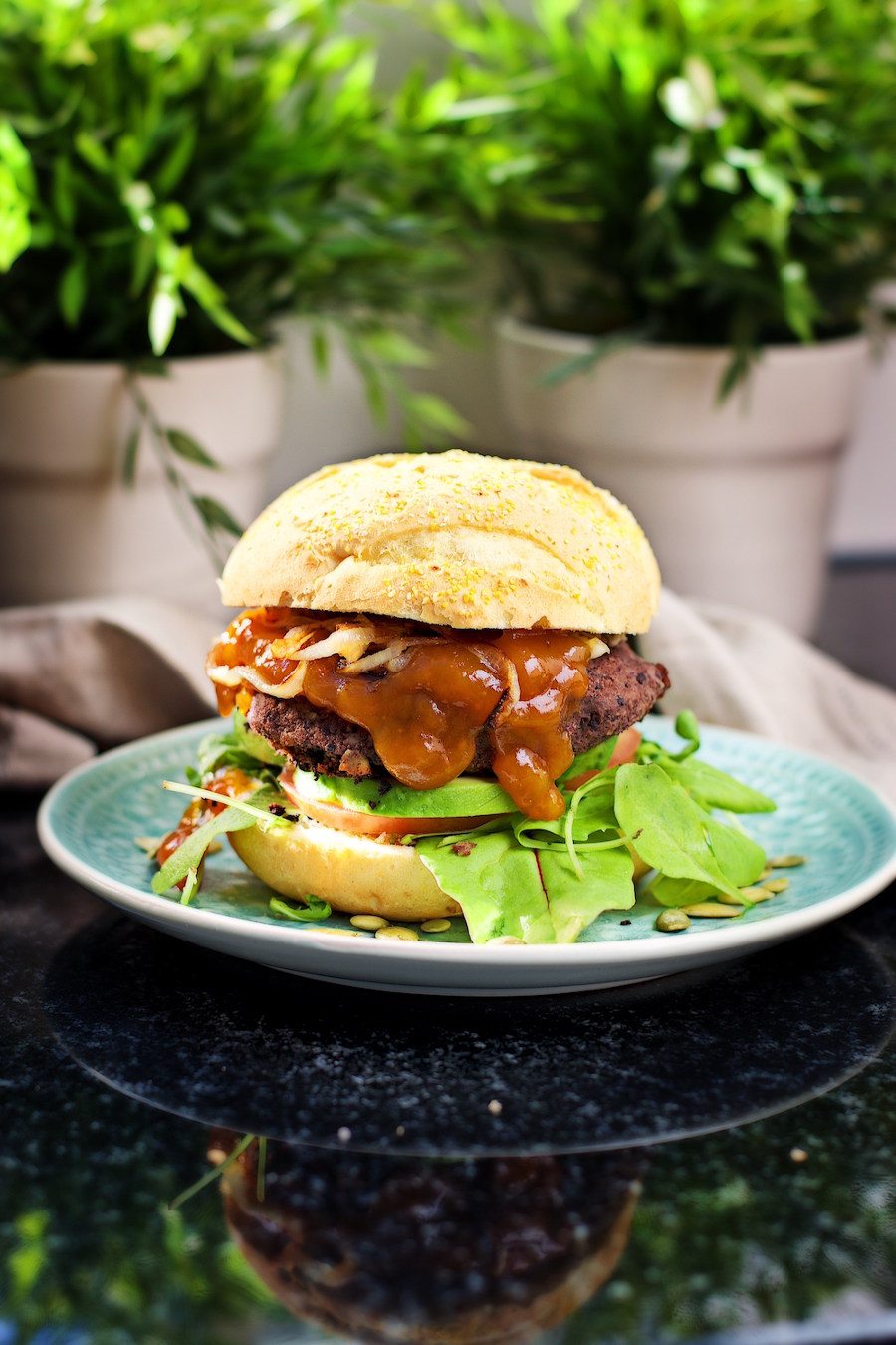 Vegan Black Bean Burger | #vegan #glutenfree www.contentednesscooking.com