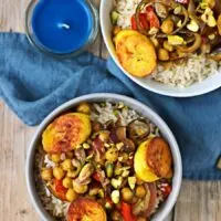 Vegetable Curry with Plantains #vegan #glutenfree www.contentednesscooking.com