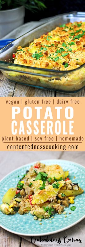 Vegan Potato Casserole - Contentedness Cooking