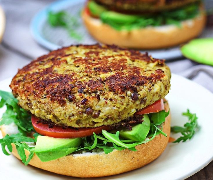 Veggie Burger with Cauliflower - Contentedness Cooking