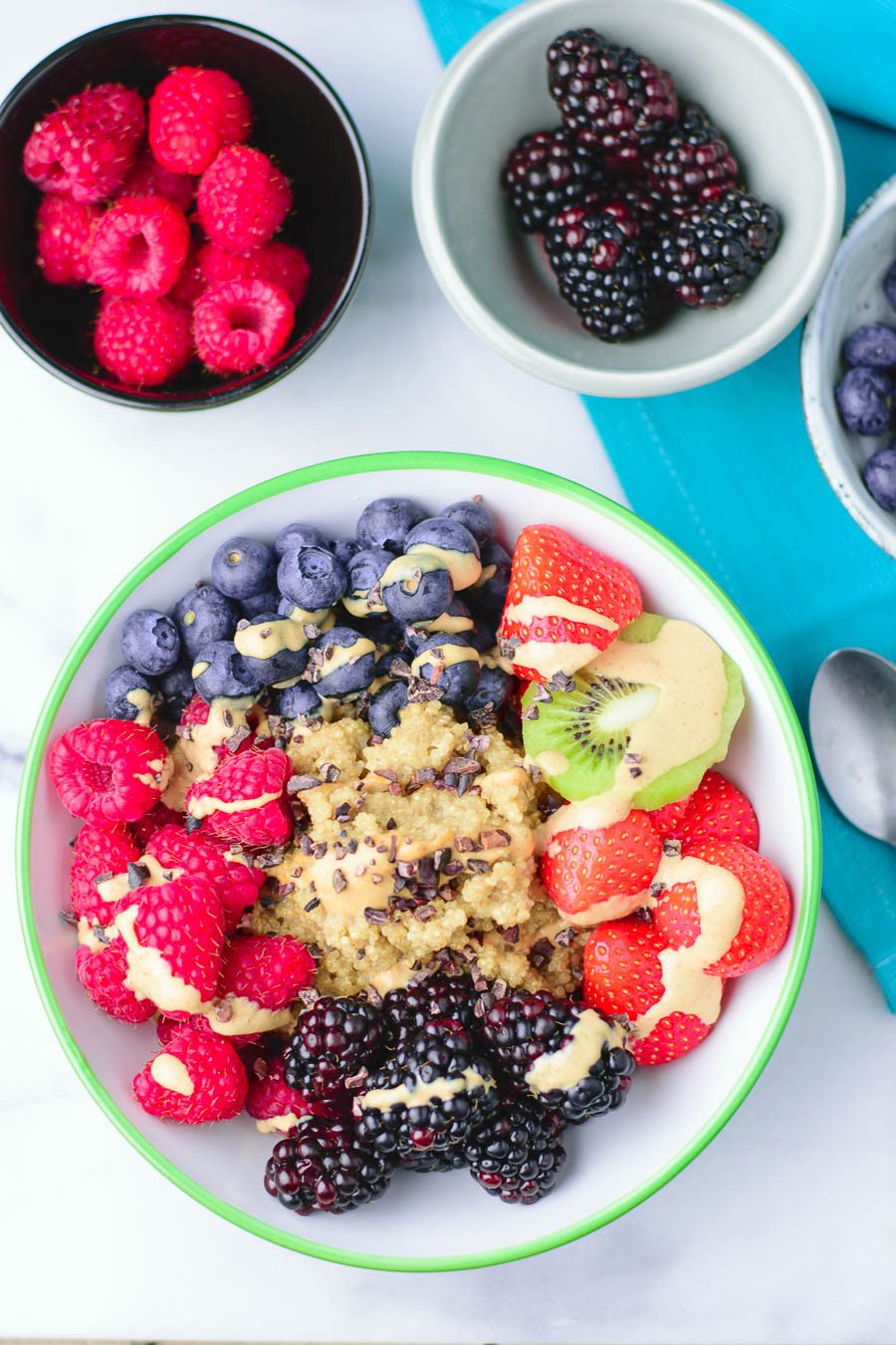 Everyday Quinoa Breakfast Bowl | #vegan #glutenfree www.contentednesscooking.com