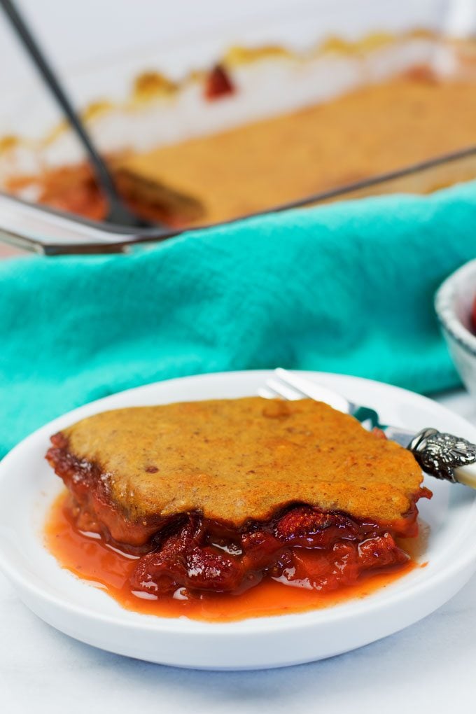 Vegan Strawberry Cobbler.