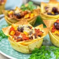 Easy Vegan Taco Cups | #vegan #glutenfree www.contentednesscooking.com