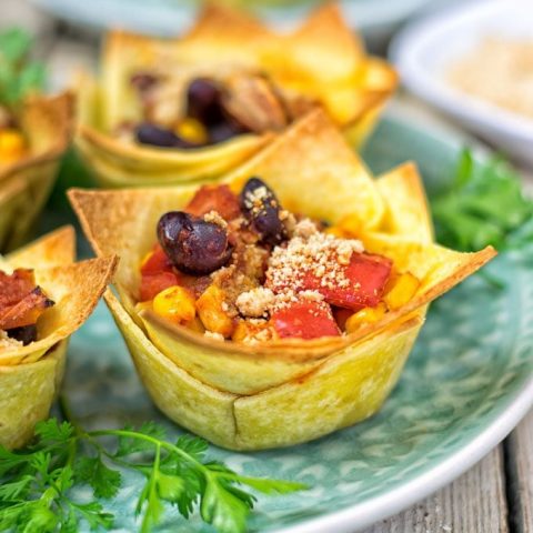 Easy Vegan Taco Cups | #vegan #glutenfree www.contentednesscooking.com