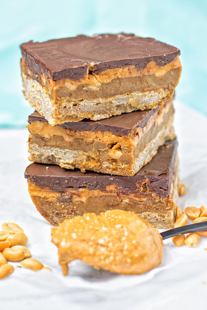 Vegan Snickers Bars.