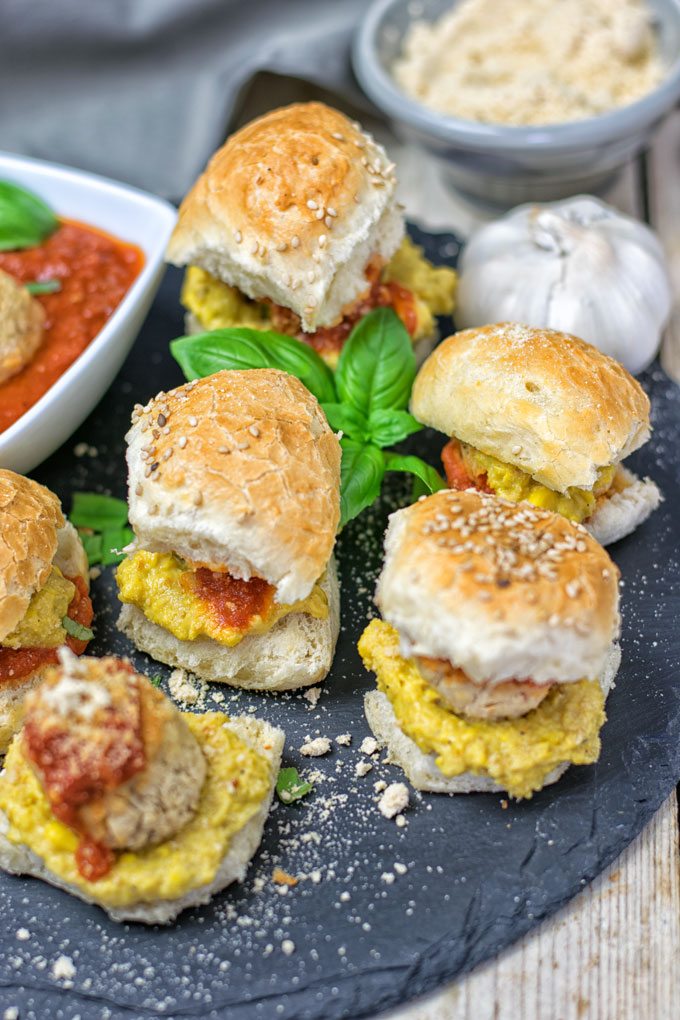 Marinara Meatball Subs | #vegan #glutenfree www.contentednesscooking.com