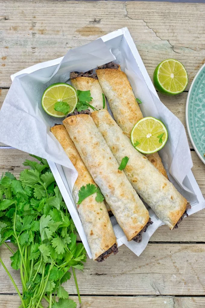 Vegan Cream Cheese Taquitos.