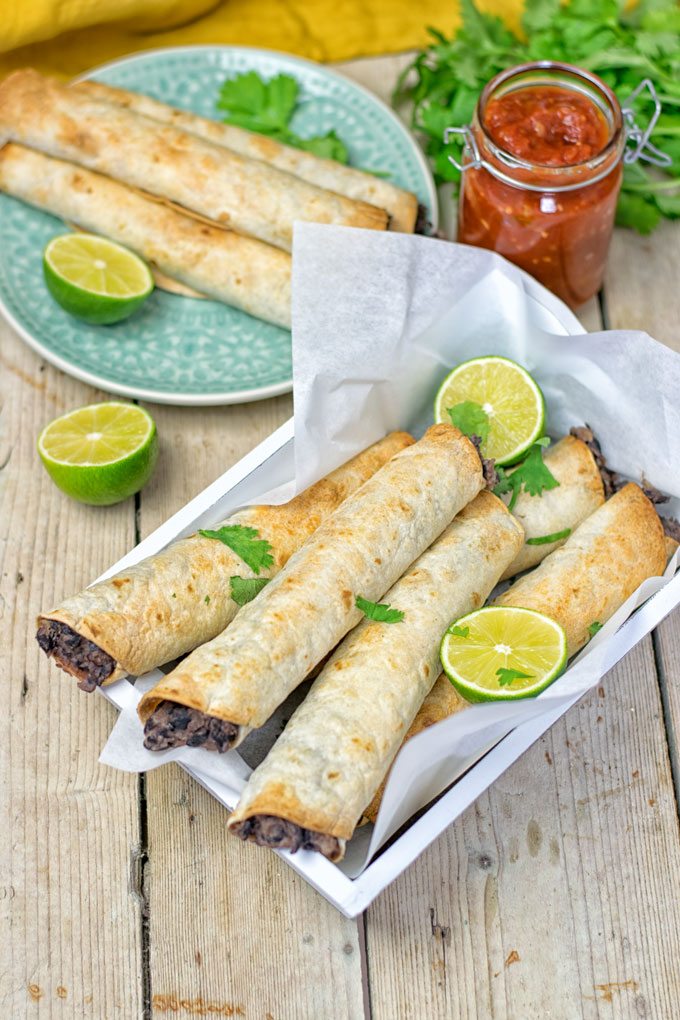 Vegan Cream Cheese Taquitos.