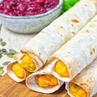 Pumpkin Vegan Cream Cheese Taquitos | #vegan #glutenfree www.contentednesscooking.com