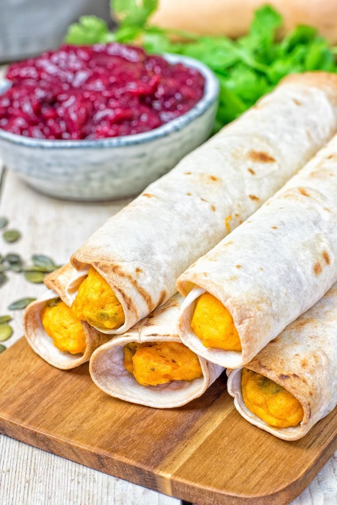 Pumpkin Vegan Cream Cheese Taquitos | #vegan #glutenfree www.contentednesscooking.com