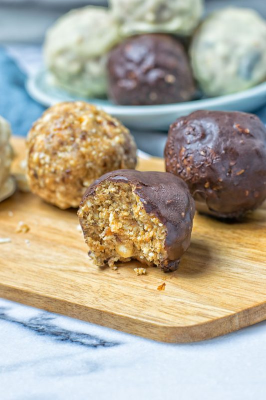 Chocolate Ganache Energy Balls Contentedness Cooking