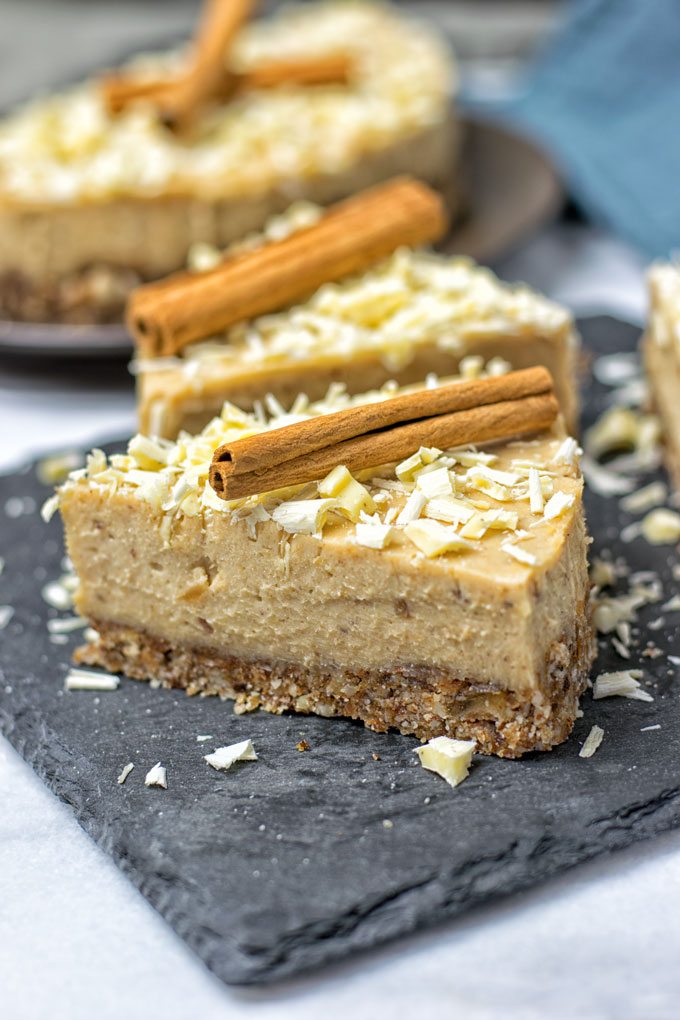 Cinnamon White Chocolate Cheesecake.