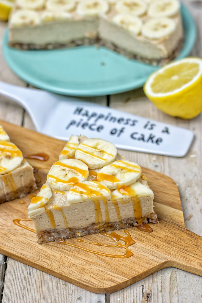 Lemon Banana Cream Pie | #vegan #glutenfree #contentednesscooking