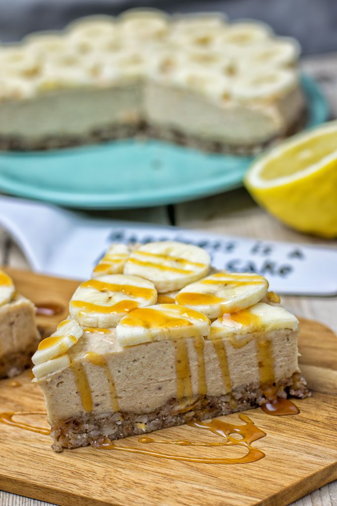 Lemon Banana Cream Pie | #vegan #glutenfree #contentednesscooking