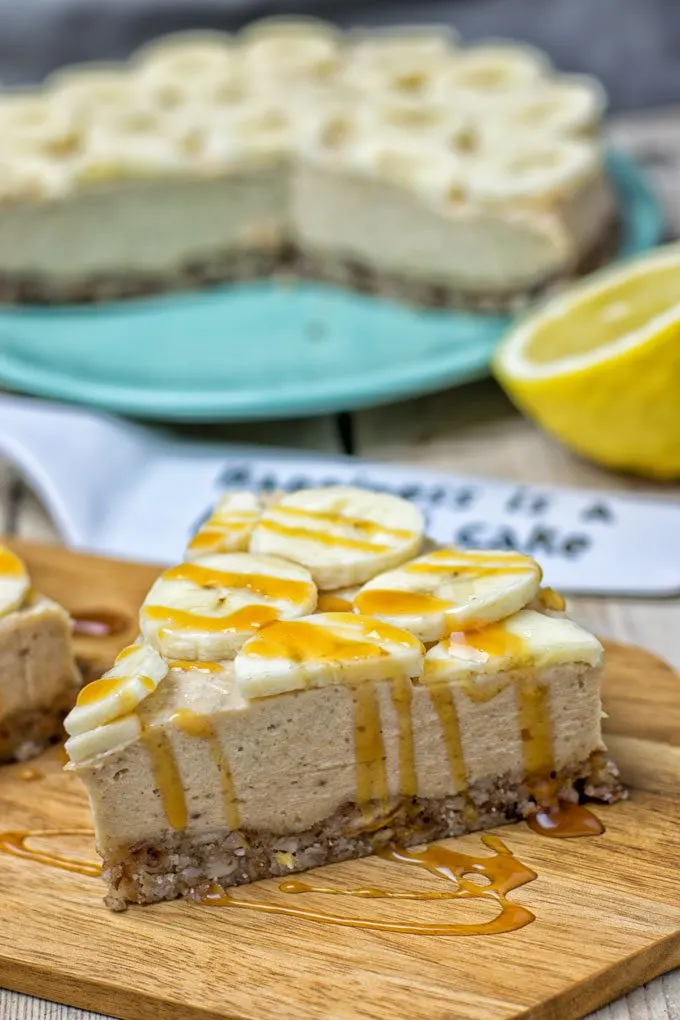Lemon Banana Cream Pie | #vegan #glutenfree #contentednesscooking