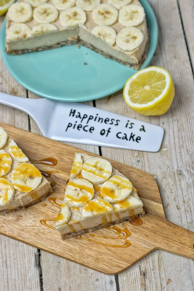 Lemon Banana Cream Pie | #vegan #glutenfree #contentednesscooking