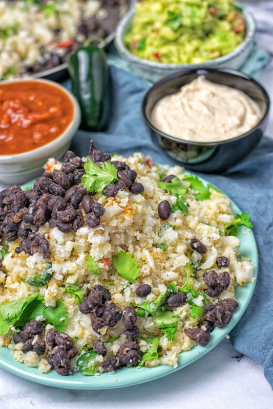 Mexican Fiesta Cauliflower Rice - Contentedness Cooking