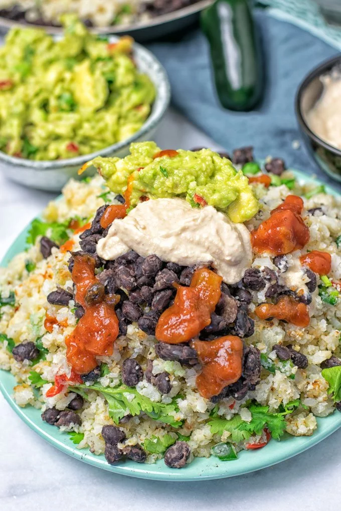 Mexican Fiesta Cauliflower Rice .