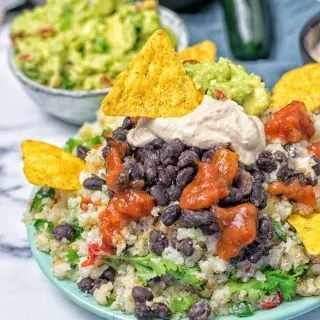 Mexican Fiesta Cauliflower Rice | #vegan #glutenfree #contentednesscooking