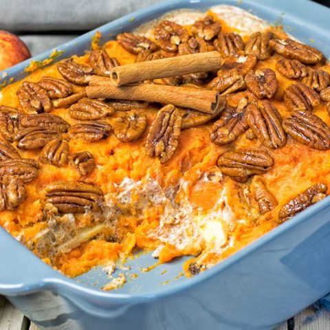 Sweet Potato Casserole | #vegan #clutenfree #contentednesscooking