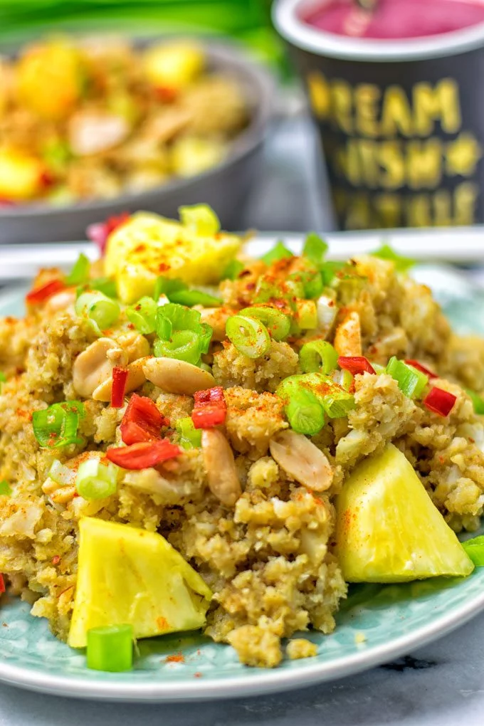 Thai Green Curry Detox Cauliflower Rice.