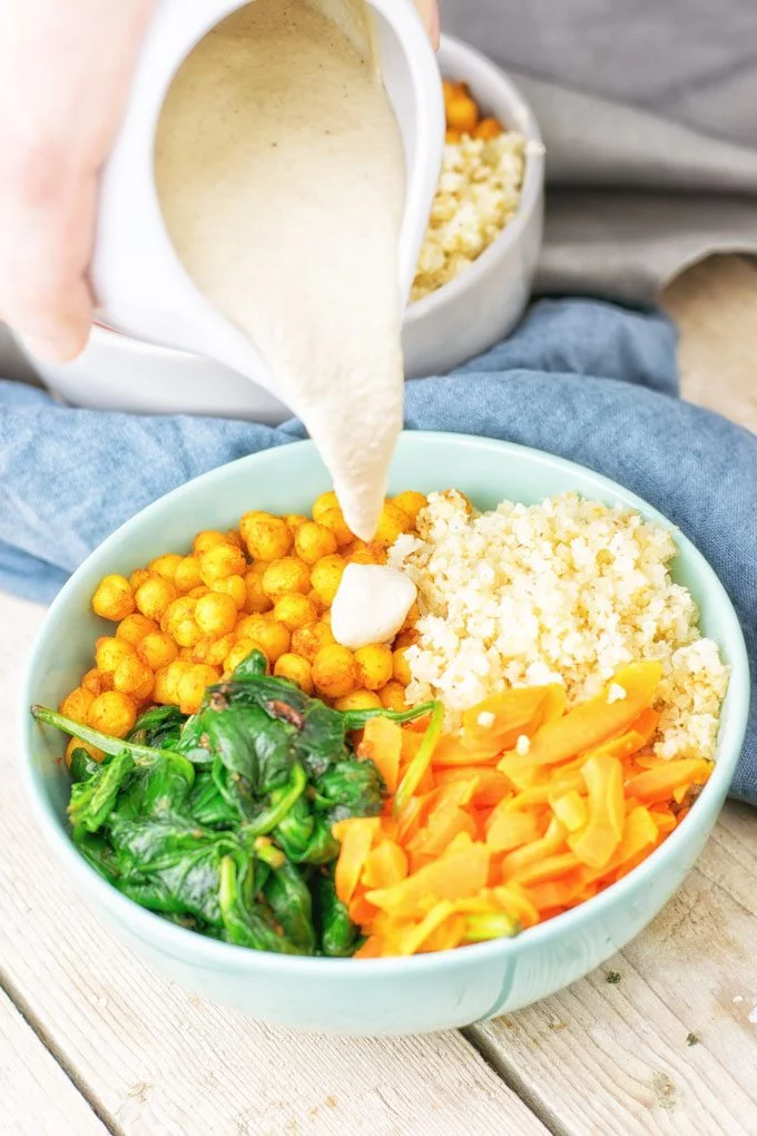 Cauliflower Rice Buddha Bowl | #vegan #glutenfree #contentednesscooking