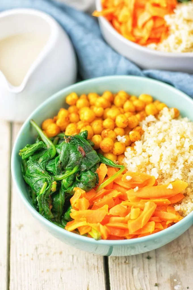 Cauliflower Rice Buddha Bowl | #vegan #glutenfree #contentednesscooking