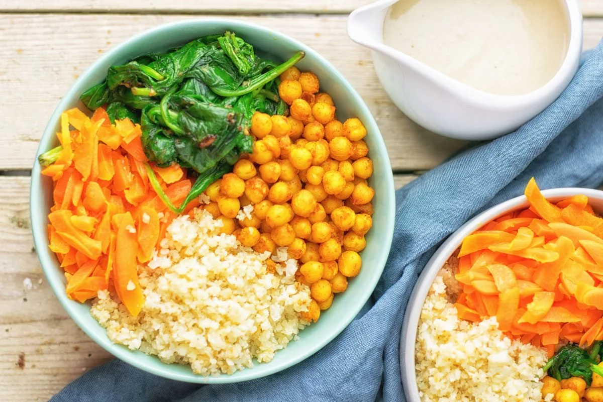 Cauliflower Rice Buddha Bowl | #vegan #glutenfree #contentednesscooking