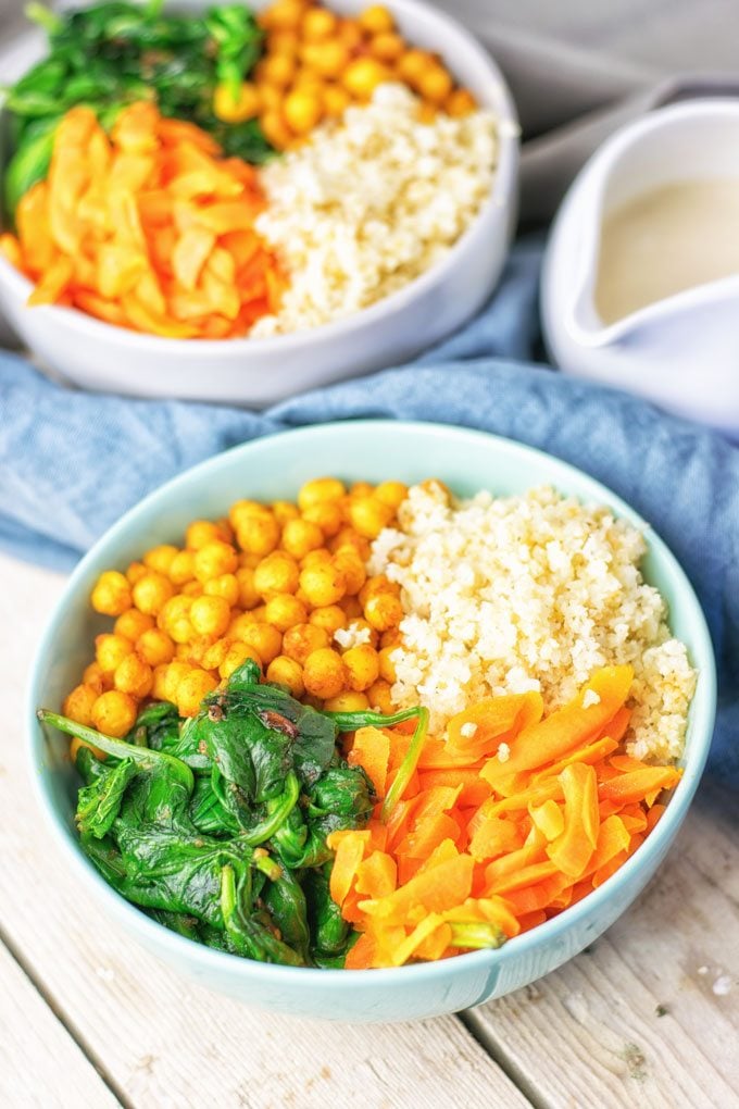 Cauliflower Rice Buddha Bowl | #vegan #glutenfree #contentednesscooking