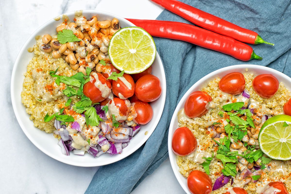 Mexican Fiesta Quinoa Salad | #vegan #glutenfree #contentednesscooking