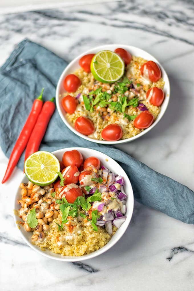 Mexican Fiesta Quinoa Salad | #vegan #glutenfree #contentednesscooking