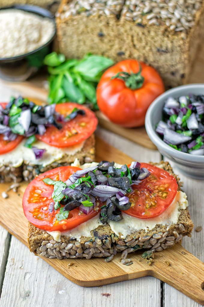 Olive Chickpea Flour Bread | #vegan #glutenfree #contentednesscooking