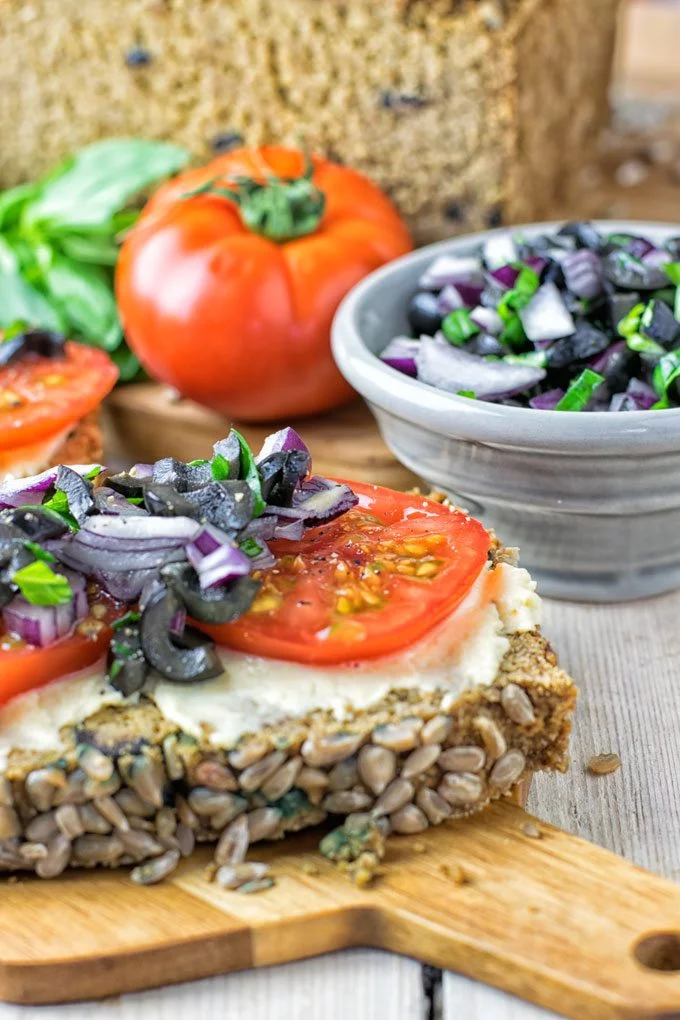 Olive Chickpea Flour Bread | #vegan #glutenfree #contentednesscooking