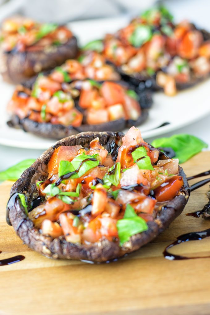 Portobello Mushroom Bruschetta | #vegan #glutenfree #contentednesscooking